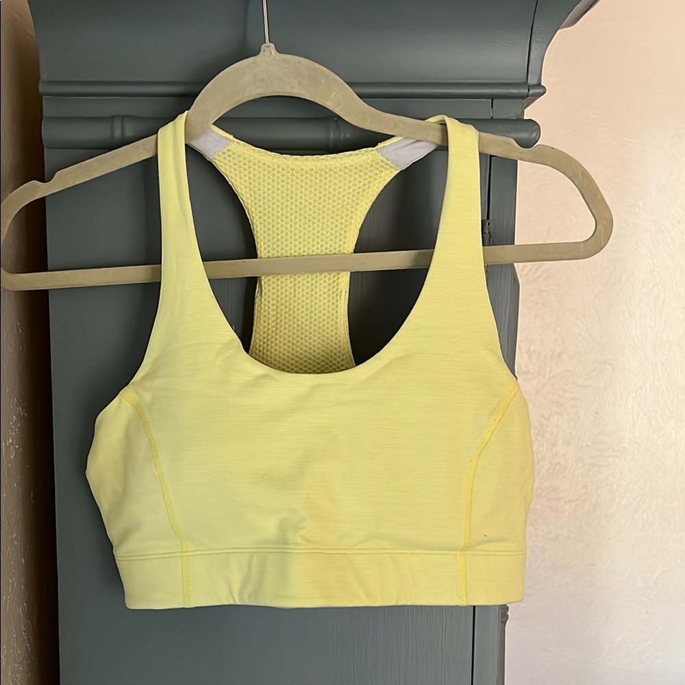 EUC Outdoor Voices Yellow Racerback Sportsbra